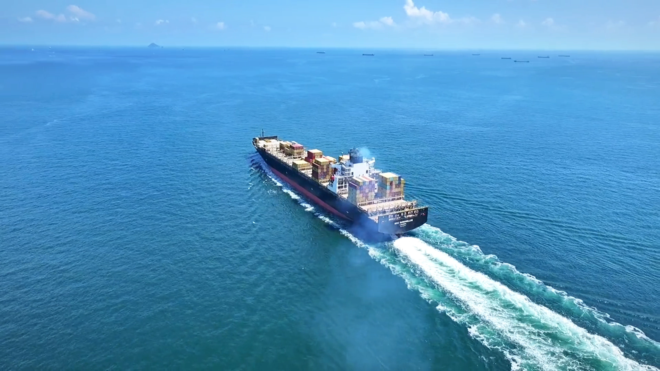 Ocean freight container vessel
